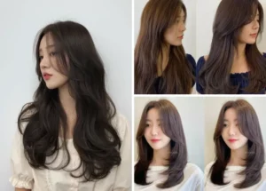 3. Kiểu tóc uốn layer dài – Kiểu tóc uốn đẹp không bị già